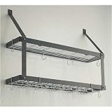 Rogar Potracks Black Double Wine Rack