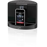 iLive iCP601 Clock Radio with Docking and Recharging for iPod and iPhone, Black, iCP601