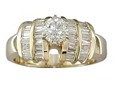 1.07CTTW DIAMOND 14K GOLD RING EGL CERTIFIED