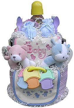 Twins Diaper Cake