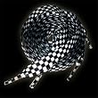 Checkered Punk Rock Laces for Shoes, Boots, or Skates