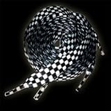 Checkered Punk Rock Laces for Shoes, Boots, or Skates