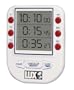 Lux ET300 Digital Triple Clock and Timer, White