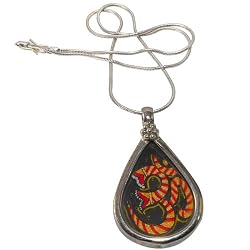 OM Pendant with Chain Sterling Silver Jewelry 1 inch