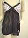 Apparel : French Kitty Diva Baby Doll Night Gown Panty Set Sheer Black with Black Lace and Pink Bow - Sexy French Style Lingerie from French Kitty