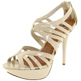 Miss Me Womens Sonic-1 Open-Toe Platform Pump