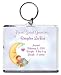 Proud Great Grandma Birth Announcement Photo Key Chain, Personalized, 2.75 x 3.25 - Baby in the Moon (Boy)