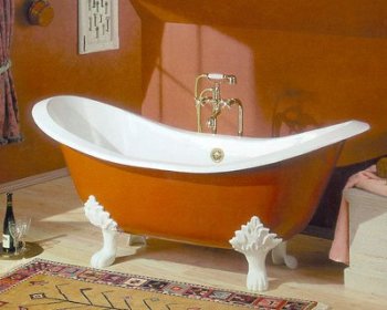 Buy Regency Bathtub with Lion Feet (Drilled) - Pol. Nickel Legs - (Cheviot Bathtubs, Plumbing, Bathtubs Showers & Saunas, Bathtubs, Clawfoot Bathtubs)