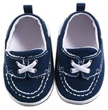 Luvable Friends Boy's Slip-on Shoe for Baby, Navy