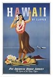 Hawaii by Clipper, Art Poster by Vintage