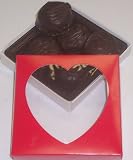 Gourmet Food : Scott's Cakes 1/2 lb. Dark Chocolate Peanut Pattie in a Heart Box
