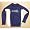 Navy blue/white