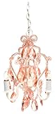 Tadpoles Three Bulb Chandelier in Pink Sapphire