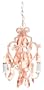 Tadpoles Three Bulb Chandelier in Pink Sapphire