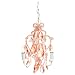 Tadpoles Three Bulb Chandelier in Pink Sapphire