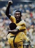 Pele Team Brazil - Celebration - Autographed 18x24 Photograph