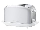 Cuisinart CPT-70BCW Classic Style 2-Slice Electronic Toaster, White and Stainless Steel