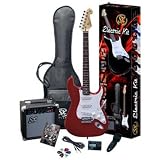 Electric Guitar Package w/ Guitar, Amp, Strap and Instructional DVD SX RST CAR w/GA1065