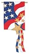 Stars & Stripes Adorned Garden Size Applique Flag Stars & Stripes Adorned Garden Size Applique Flag