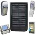 Solar Mobile Charger w/Built-in Li-ion Battery & 6 Power Tips (Black) - Recharge Your Mobile Devices On The Go!