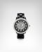 Acrylic Link Bracelet Watch - BLACK/SILVER (1SZ)