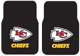Front Car Truck SUV Rubber Floor Mats - Kansas City Chiefs - Pair