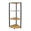4-Tier Corner Bookshelf