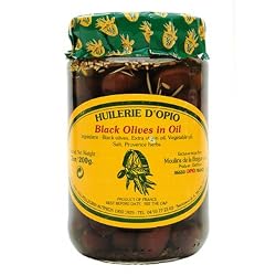 Huilerie d’Oppio French Nicoise olives in jar with herbs 7.5 oz
