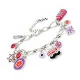 Bracelet 'french touch' So British red purple.