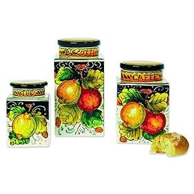 Covered Canisters Set by Cross
