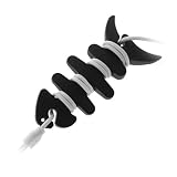 GTMax Black Fishbone Headset Earphones Cord Wrap for AT&T LG Thrill 4G Optimus 3D
