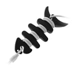 GTMax Black Fishbone Headset Earphones Cord Wrap $5.98