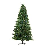 Sterling Pine Christmas Tree with multi-colored lights