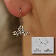 Flying Spaghetti Monster Earrings - Silver Finish