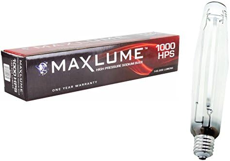 (4) MaxLume 1000 Watt High Pressure Sodium H.I.D. Bulb Grow Lights - ML1000HPS