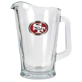 San Francisco 49ers NFL 60oz Glass Pitcher - Primary Logo