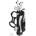 QUALIT�TS HERREN GOLF KOMPLETT SET -17 TEILIG- MIT 460CC DRIVER, 3er HOLZ,2x RESCUES,2 x TOP WEDGES, PUTTER und TASCHE INCL: TITANUM SQUARE DRIVER 460 cc - X FORCE