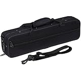 Andoer Water-resistant Gig Bag Box for Western Concert Flute with Adjustable Single Shoulder Strap Pocket Cotton Padded