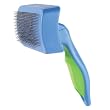 MEDIUM - GREEN - Self Cleaning Slicker Brushes