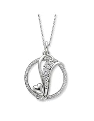 Sterling Silver CZ Journey Of Promise 18in Necklace