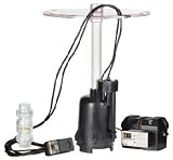 Little Giant TSW-C30 Pump, clear view cover assembly, discharge kit w/ clear check valve and Auxilia