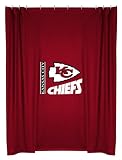 Best Quality Locker Room Shower Curtain - Kansas City Chiefs NFL /Color Bright Red Size 72 X 72