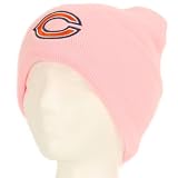 NFL Men's End Zone Cuffed Knit Hat - K010Z (One Size Fits All, Chicago Bears-Pink)