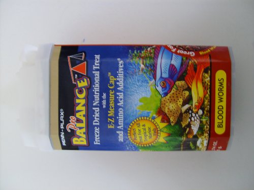 Pro Balance Fish Food by Penn Plax  Blood Worms, .74 oz