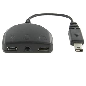 4171iFpmrIL. SL500 AA280  HTC 3 in 1 USB Audio & Charger Adapter for HTC ExtUSB Smartphone (AT&T Tilt 8925 / TyTN 8525 / TyTN II / PPC6800 Mogul / HTC Touch Series / HTC Touch Diamond / T Mobile Wing / HTC Shadow etc)