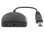 HTC 3-in-1 USB Audio & Charger Adapter for HTC ExtUSB Smartphone (AT&T Tilt 8925 / TyTN 8525 / TyTN II / PPC6800 Mogul / HTC Touch Series / HTC Touch Diamond / T-Mobile Wing / HTC Shadow etc)