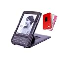 Duragadget Genuine Leather Case & Cover With Stand for Kindle 3 - Black