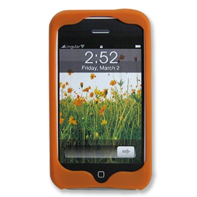 Incipio dermaSHOT Silicone Skin Case for iPhone 1G (Burnt Orange)