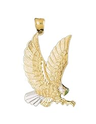 CleverEves 14K Gold Pendant Two Tone Eagle 12.4 - Gram(s)