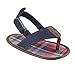 Luvable Friends Unisex Baby Crib Shoes, Navy Plaid, 0-6 Months
